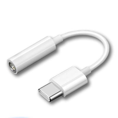 China Listening music USB C to 3.5mm Earphone Jack Adapter Type C to aux audio converter. 3.5mm for sale