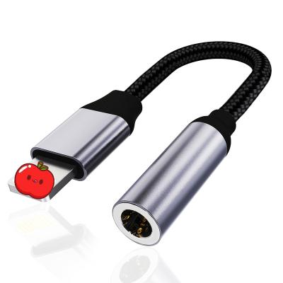 China Mobile Phone Free Sample Support Calls Lightning To 3.5mm Earphone Jack Adapter for sale