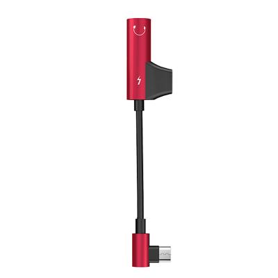 China MP3/MP4 Player Free Sample 2 in1 Type-C to 3.5mm Earphone Aux Audio Jack Adapter and Charging Adapter (Gun Shape) for sale