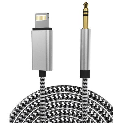 China Nylon AUX. of cable braided 3.5 mm AUX audio cable. to light audios ning video cables for iPhone for sale