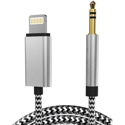 China High quality AUX cable lighting. to AUX audio. 3.5mm Jack Car Cable Stereo for iPhone for sale