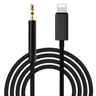 China The male AUX. cable to male lightning to 3.5mm earphone jack aux cable. for the car for sale