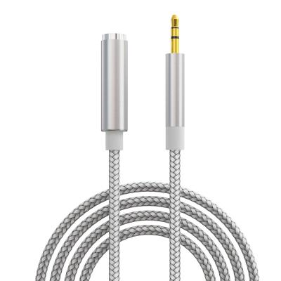 China AUX tips. Gold Listening Cable 10ft Music Shielded 3.5mm Stereo Jack Male To Aux Cable. audio female for sale