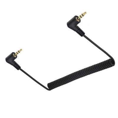 China Plug and play 3ft 3.5mm TRS to 3.5mm male right angle patch adapter cable for camera for sale