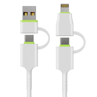 China MP3/MP4 Player 4 in 1 USB C Charger Fast Charging Cable with PD Cable Data Transmission for sale