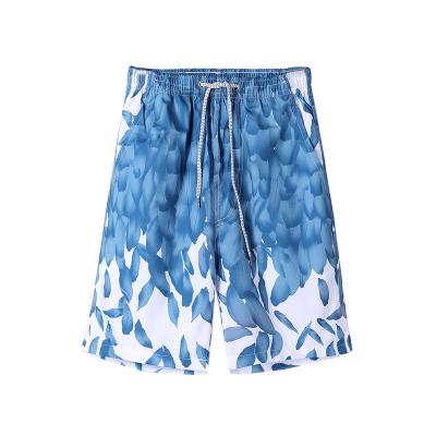 China Sporty Summer Swimwear Panel Drawstring Waist Men Beach Running Shorts Plus Polyester for sale