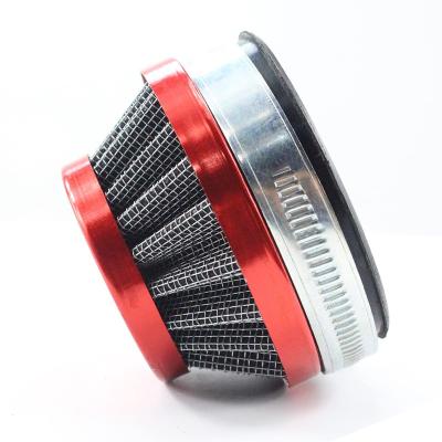 China High Quality Rubber Ear-lamps Performance Motorcycle Air Filter 58mm 60mm For Dellorto SHA Style Carburetor Tomos A35 Minarelli Parts Red for sale