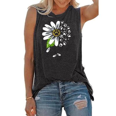 China Wholesale Anti-wrinkle Summer Vest Sleeveless Top Colors Women Causal Loose T-shirt Tie Graphic Dye Tshier for sale