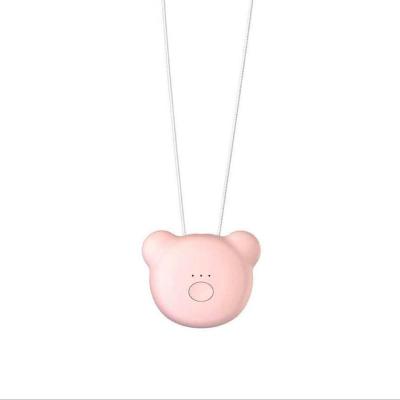 China Hotel USB Rechargeable Cute Bear Design Purifier, Necklace PM2.5 Remove Portable Air Purifier for sale