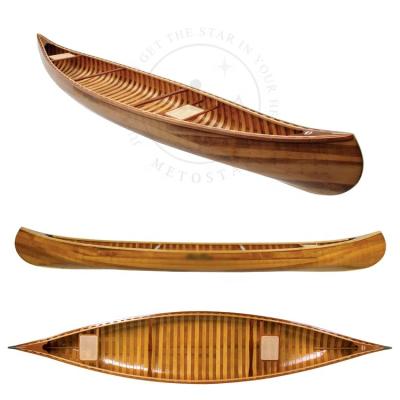 China Fishing Family Use 2 Person Cedar Kayaks Wooden Canoe For Traveling Fishing Exploring for sale