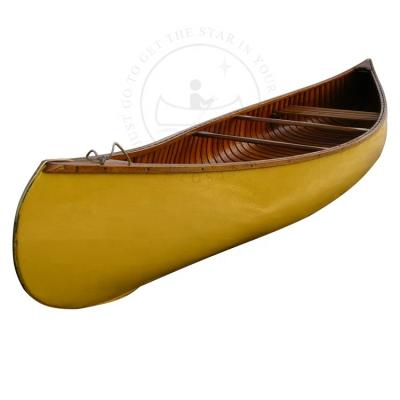 China METOSTAR Manufacture Cedar Wood Kayak/Boat/Canoe Fishing for Fishing in Yellow Color for sale