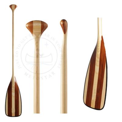 China kayak/canoe paddle wood open color canoe/wooden paddle kayak/boat for freshwater fishing and exploring for sale