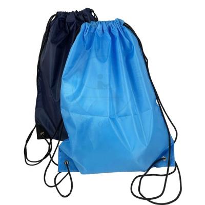 China Custom Eco-friendly Polyester Drawstring Bag Gym Cheap Sports Draw String Bags Sports Drawstring Backpack Bag for sale