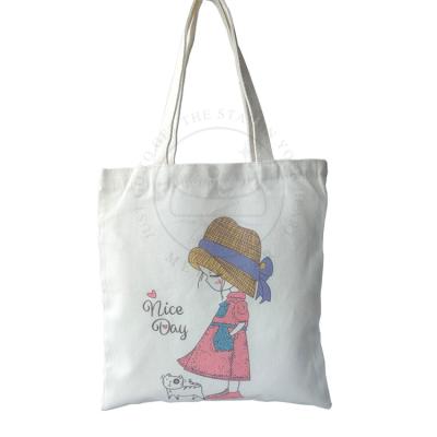 China Promotional Custom Blank Plain Eco-friendly Cotton Canvas Bags Reusable Shopping Cotton Tote Bags With Custom Printed Logo for sale