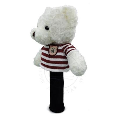 China Golf Driver Head Cover Teddy Bear Golf Blanket Animal Wood Doll/Fairway Wood/Hybrid/UT Headcover Own factory to produce the golf wood covers for sale