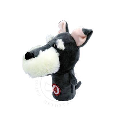 China Factory Price Golf Iron Head Cover Golf Iron Head Cover Set Iron Animal Set Covers Plush Dog for sale