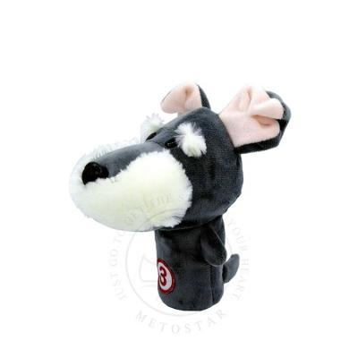 China Golf Iron Head Cover Plush Toy Golf Club Animal Iron Head White Cover Set 3# Iron Head Covers Golf for sale