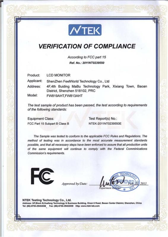 FCC - Shenzhen Feelworld Technology Co., Ltd.