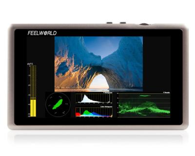 China 5.5 Inch Dslr Video Speaker Feelworld Full HD SDI Monitor 1000:1 High Contrast With 3 Color Tally Light for sale