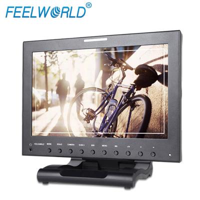 China TV news production stand on the table broadcast display control indicator battery operated hdmi monitor with 12