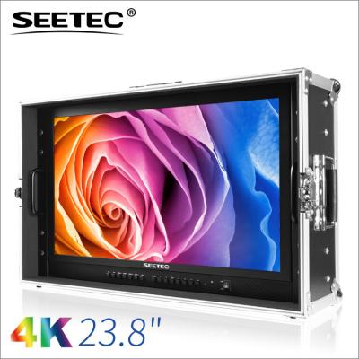 China Seetec 4K 3840 x 2160 broadcast handheld 24 inch hdmi monitors with 3G/HD/SDI inputs for sale