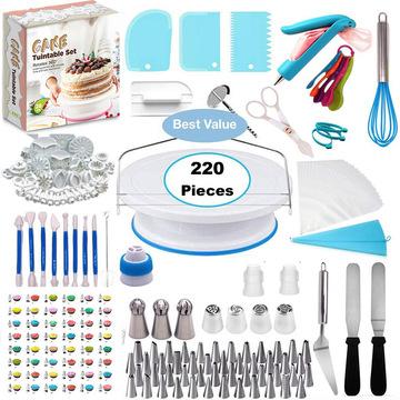 China Amazon Cake Making Hot Sale Cake Decorating Supplies Tools Cake Turntable Rotating Baking Consumables Batch for sale