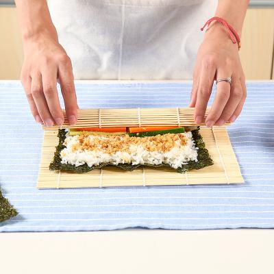 China Sustainable Sushi Tools Roll Seaweed Rice Sushi Mat Mold Bamboo Rolling Mat for sale