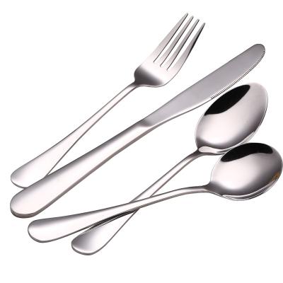 China Sustainable Reusable Stainless Steel PVD Plated Silver Rose Gold Black Colorful Cutlery Set for sale