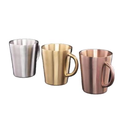 China Sustainable 304 Stainless Steel Beer Water Cup Copper Clad Drinking Mug for sale