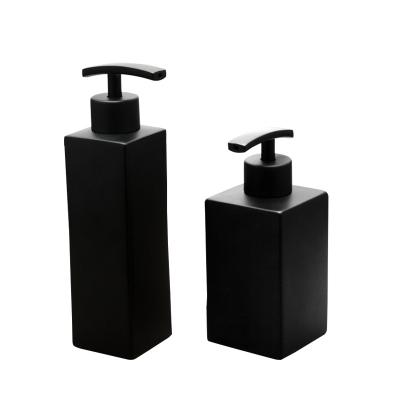 China Stocked Metal Stainless Steel Matte 304 Black Split Bottle Liquid Shampoo Bottle for sale