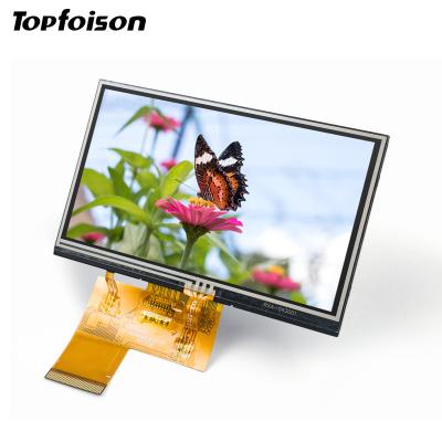 China Topfoison factory direct supply 4.3 inch lcd custom formed screen displays with 4.3 inch touch screen for sale