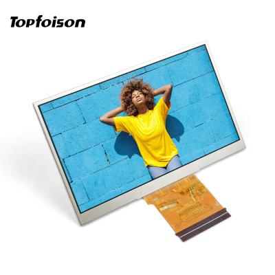 China Topfoison Square Display 4.3 Inch TFT Screen LCD With Full Viewing Angle SPI/LVDS 4.3 Inch Interface for sale