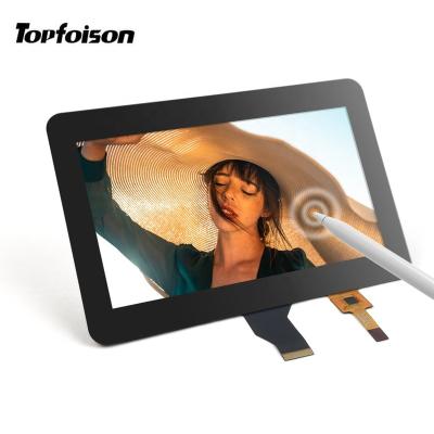 China Topfoison Square 7.0 Inch Display 1024*600 Resolution Tft Lcd Module With Touch Screen 7 Inch for sale