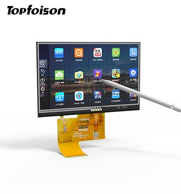 China Topfoison 4.3 Inch 480x272 High Brightness MCU Interface TFT LCD Display Modules With Resistive Touch Screen For 4.3 Inch Smart Home for sale