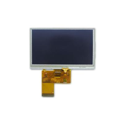 China Flexible LCD Solution 4.3 Inch 4.3 Inch TFT LCD Panel 480x272 Landscape LCD Display Resistive Touch Screen for sale