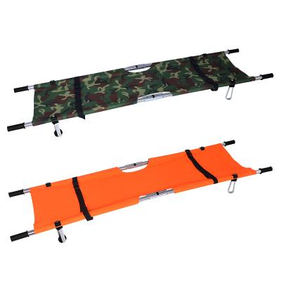 China Metal Manufacturers Hospital Household Fire Emergency Folding Stretcher Portable Thickened Adult Stair Stretcher for sale