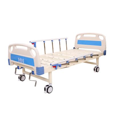 China High Quality Hospital Clinic ABS Headboard With 2 Casters Hospital Bed Crank Hospital Nursing Bed For Patient Hospital Nursing Bed For Patient for sale