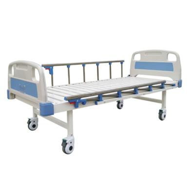 China High Quality Hospital Clinic ABS Headboard with Wheels and Foldable Guardrail Cranks Hospital Bed Medical Equipment Bed Rails Hospital Bed for sale