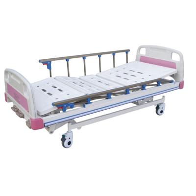 China Hospital Clinic Adjustable Posture With Universal Wheel Folding Fencing Bed Hospital Bed Patient Medical Adjustable Hospital Bed for sale