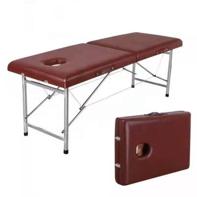 China Hot Selling Portable Foldable Massage Bed Massage Bed High Quality Chinese Medicine Table Fold Spa Bed Cheap Salon Therapy Bed for sale