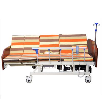 China Hospital Clinic Home Wood Headboard With Universal Wheels To Move Electric Hospital Bed Electric Bed Medical Patient Flip Nursing Bed for sale