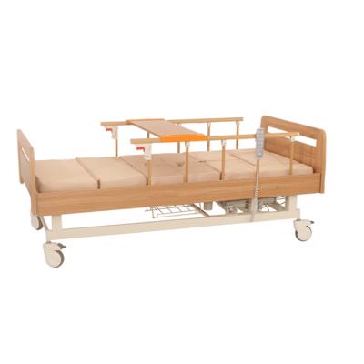 China Electric Hospital Clinic Home Bed Head Multifunctional Wooden Hospital Electric Bed Patient Flip Medical Bed Nursing Electric Bed for sale