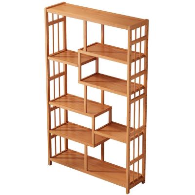 China Household Desktop Solid Wood Combination Storage (From Shelf To The Other) Adjustable Single Bookcase Children'S Storage Cabinet Divider Floor Shelf SJ1 for sale