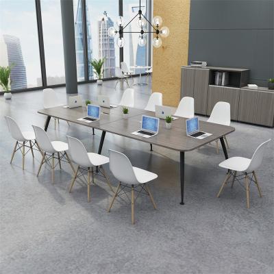 China Wholesale Expandable Modern Wooden Meeting Room Office Furniture Market HYZ02 Meeting Room Conference Table White Negotiation for sale