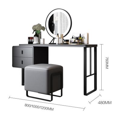 China SZT08 Storage Dressing Table Makeup Mirror Stools Makeup Mirror Stool Combination Furniture Set Bedroom Dressing Table Solid Wood for sale