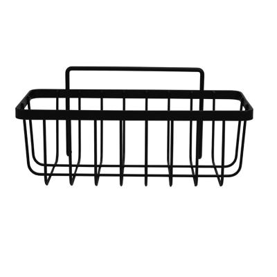 China Wall Mounted Type Wire Metal Shower Caddy Bathroom Shelf Basket Hanging Wall Mounted Spa Tower for sale