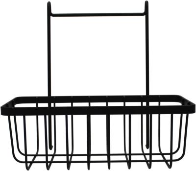 China Wall Mounted Type Wire Metal Shower Caddy Bathroom Shelf Iron Hanging Wall Mounted Storage Basket for sale