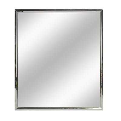 China Modern Wall Mounted Rectangle Stainless Steel Home Decor Metal Bathroom Lighted Smart Mirror for sale