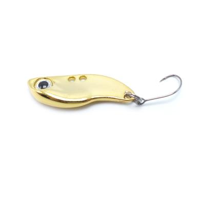 China Single metal hook vib 2.5g 3.5g 5g bait metal spoon blade bait fishing lure hotsale for sale