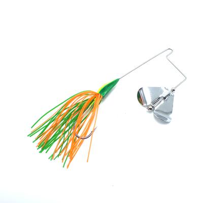 China New Model Metal Buzzbait Fishing Lure Spinner Bait Rubber Skirts Build for sale